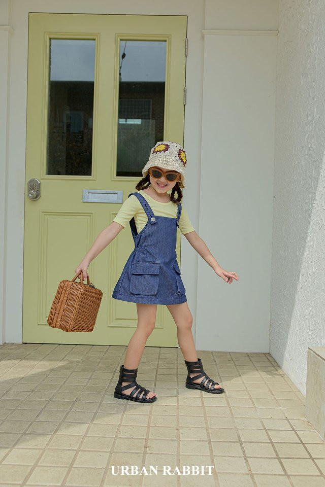 Urban Rabbit - Korean Children Fashion - #todddlerfashion - Daily Denim One-piece