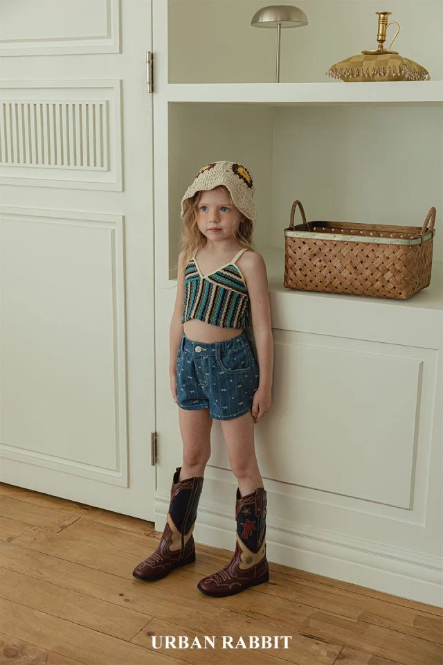 Urban Rabbit - Korean Children Fashion - #todddlerfashion - Micro Short Denim Pants - 7