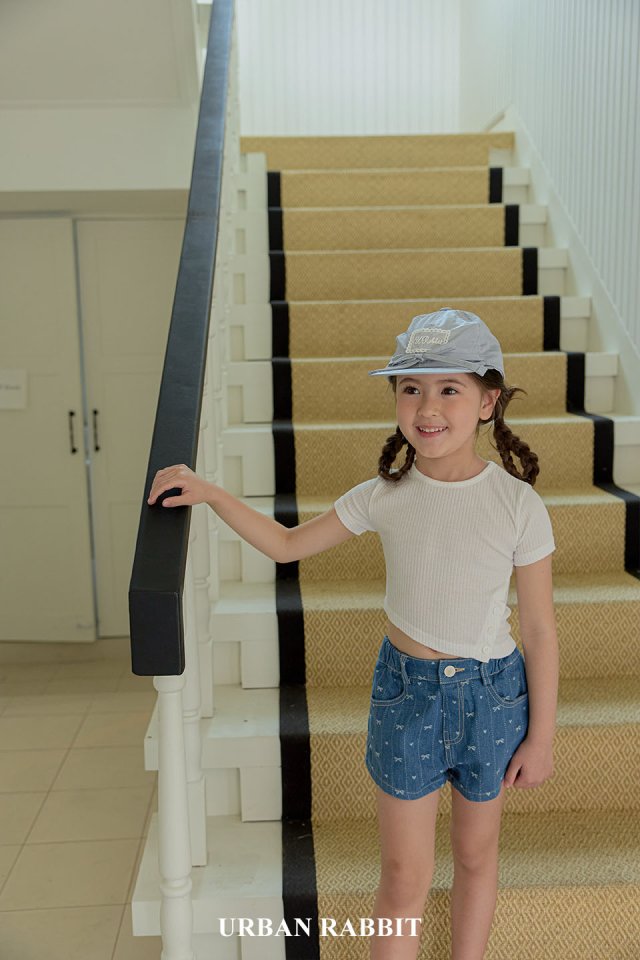 Urban Rabbit - Korean Children Fashion - #toddlerclothing - Slit Rib Tee - 6