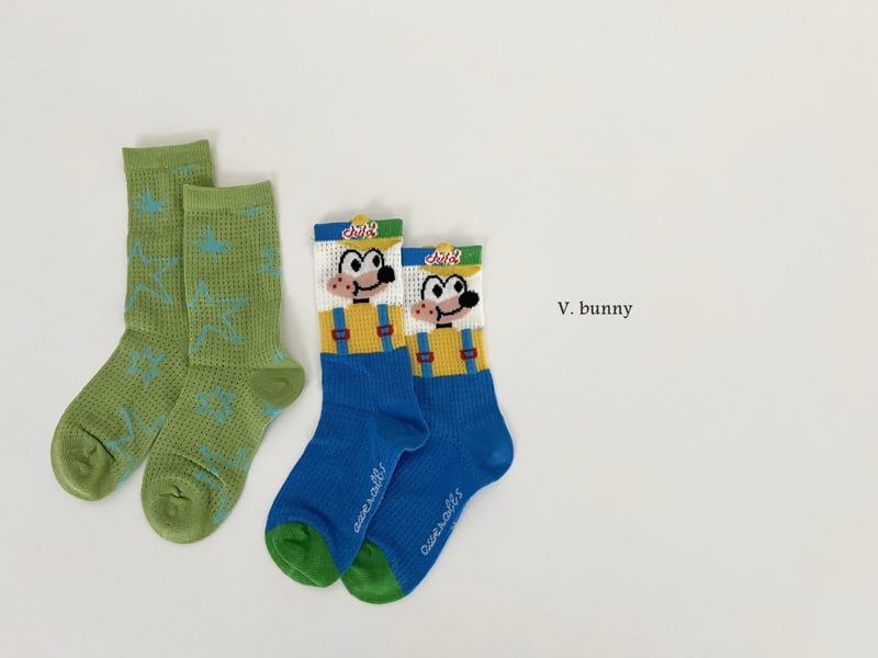 V Bunny - Korean Children Fashion - #Kfashion4kids - Fork Socks Set - 8