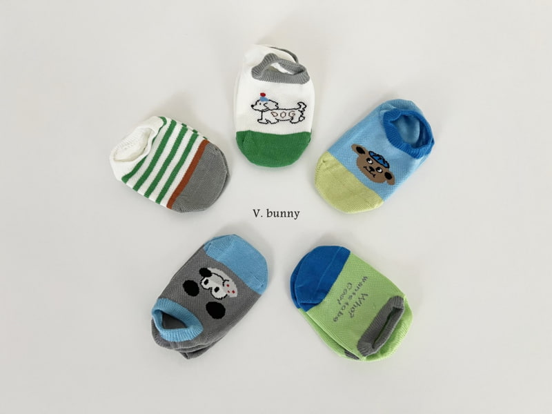 V Bunny - Korean Children Fashion - #childofig - Hoohoo Socks Set - 10