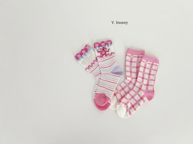 V Bunny - Korean Children Fashion - #childofig - Carrot Mouse Socks Set - 8