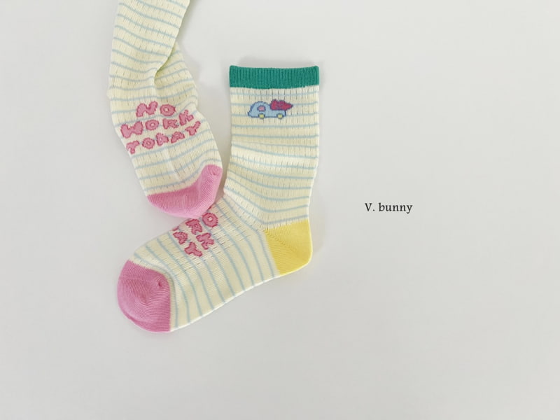V Bunny - Korean Children Fashion - #childrensboutique - Club Socks Set - 5