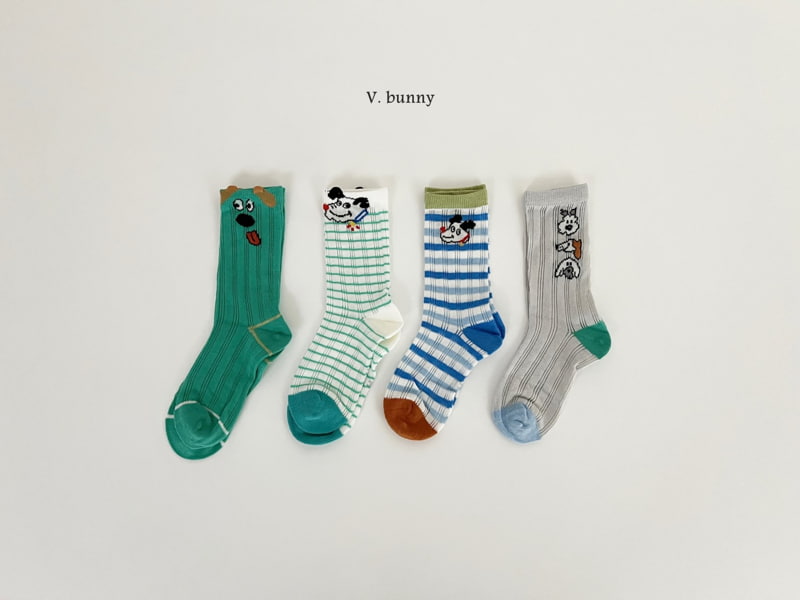 V Bunny - Korean Children Fashion - #childrensboutique - Merong Socks Set