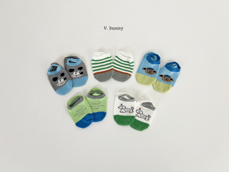 V Bunny - Korean Children Fashion - #childrensboutique - Hoohoo Socks Set - 11