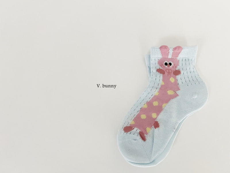 V Bunny - Korean Children Fashion - #designkidswear - Patterns Socks Set - 5