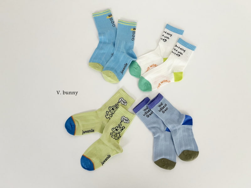 V Bunny - Korean Children Fashion - #discoveringself - Great Socks Set - 10