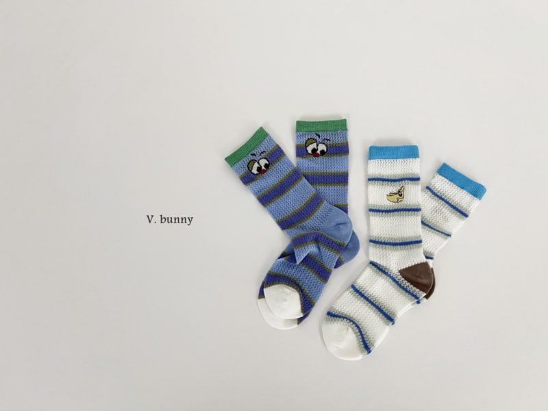 V Bunny - Korean Children Fashion - #discoveringself - Esba Socks Set - 8