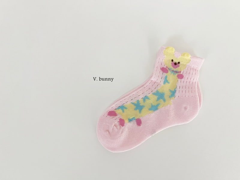 V Bunny - Korean Children Fashion - #discoveringself - Patterns Socks Set - 6
