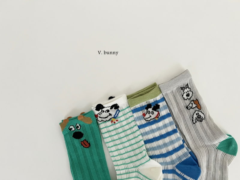 V Bunny - Korean Children Fashion - #discoveringself - Merong Socks Set - 3