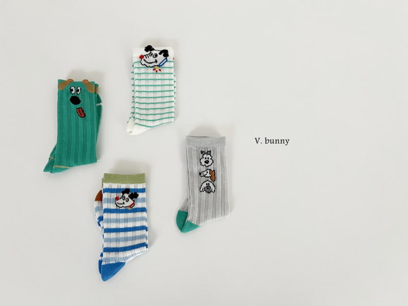 V Bunny - Korean Children Fashion - #discoveringself - Merong Socks Set - 4