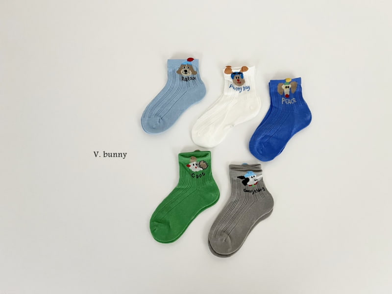 V Bunny - Korean Children Fashion - #fashionkids - Relax Socks Set - 2