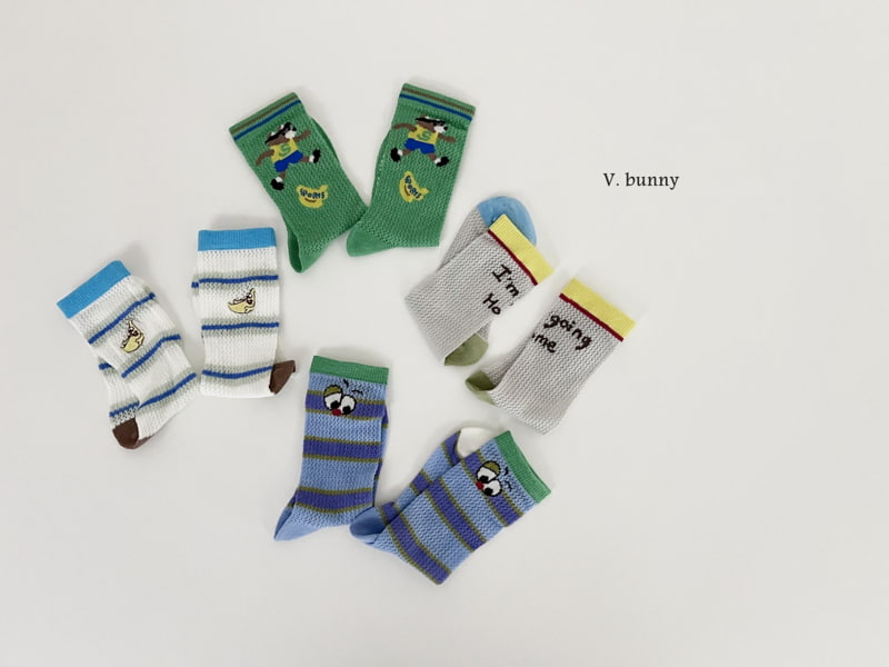 V Bunny - Korean Children Fashion - #kidsshorts - Esba Socks Set - 10