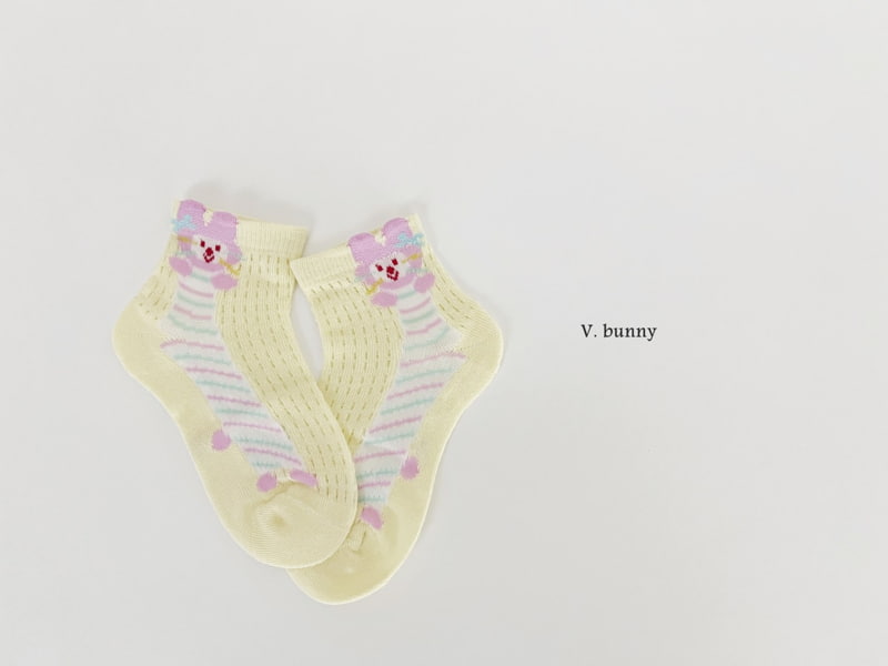V Bunny - Korean Children Fashion - #kidsshorts - Patterns Socks Set - 8