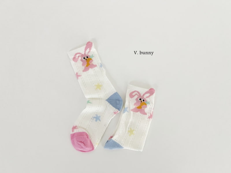 V Bunny - Korean Children Fashion - #fashionkids - Oh Rabbit Socks Set - 4