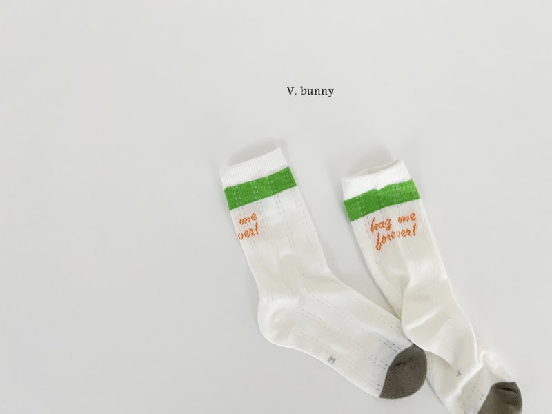 V Bunny - Korean Children Fashion - #kidsshorts - Things Socks Set - 2