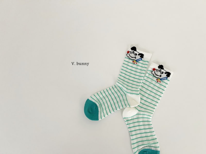 V Bunny - Korean Children Fashion - #kidsstore - Merong Socks Set - 6