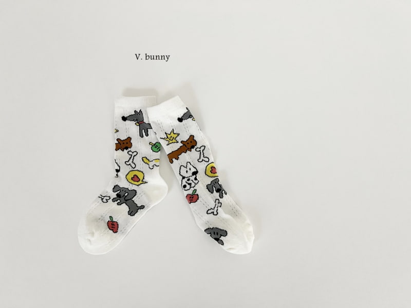 V Bunny - Korean Children Fashion - #kidsstore - Things Socks Set - 3