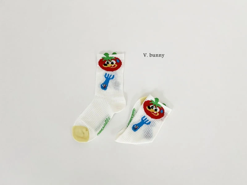 V Bunny - Korean Children Fashion - #kidsstore - Fork Socks Set - 6