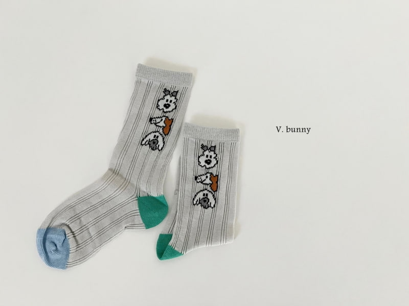 V Bunny - Korean Children Fashion - #kidzfashiontrend - Merong Socks Set - 7