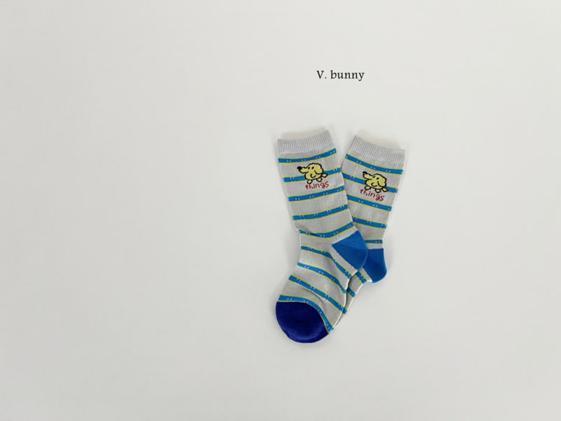 V Bunny - Korean Children Fashion - #kidsstore - Things Socks Set - 4