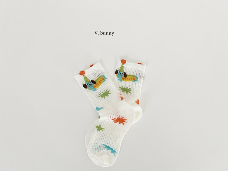 V Bunny - Korean Children Fashion - #kidzfashiontrend - Fork Socks Set - 7