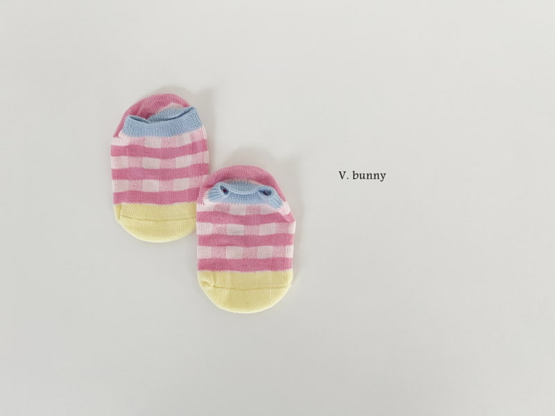 V Bunny - Korean Children Fashion - #littlefashionista - Red Ribbon Socks Set - 5