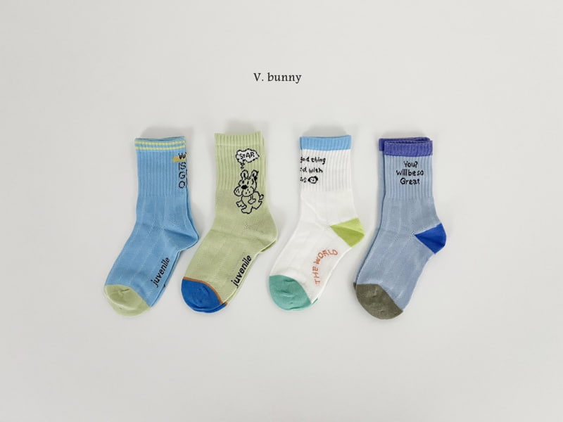 V Bunny - Korean Children Fashion - #magicofchildhood - Great Socks Set
