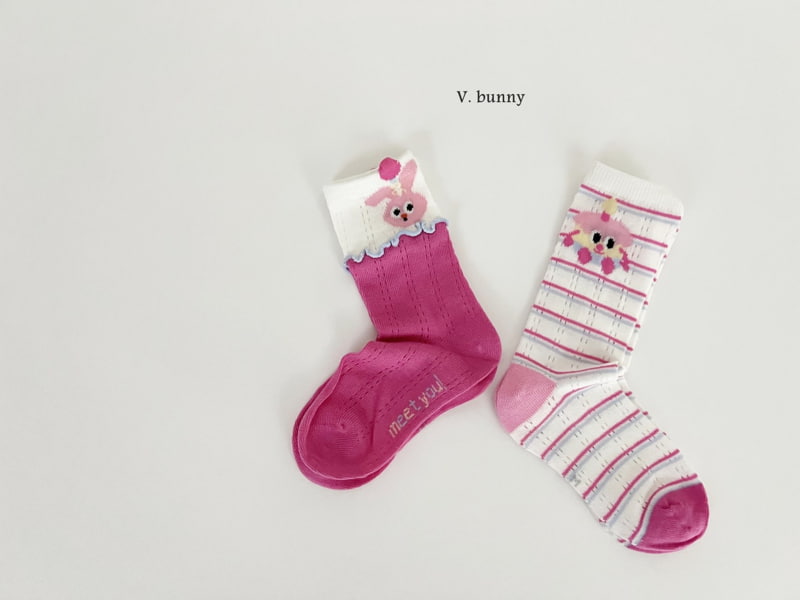 V Bunny - Korean Children Fashion - #magicofchildhood - Oh Rabbit Socks Set - 9