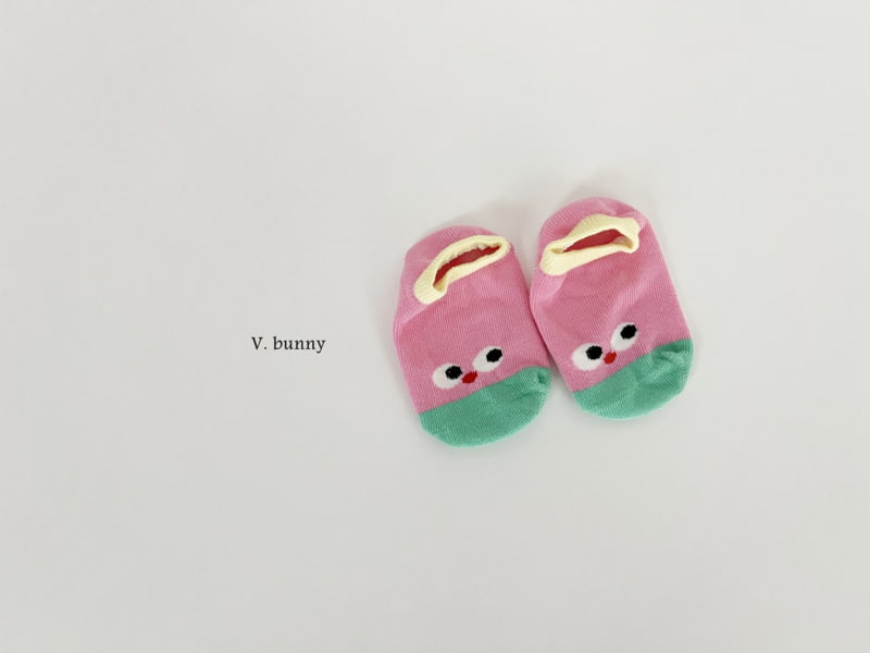 V Bunny - Korean Children Fashion - #magicofchildhood - Red Ribbon Socks Set - 6