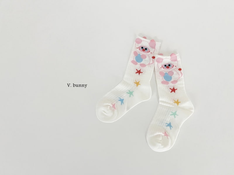 V Bunny - Korean Children Fashion - #littlefashionista - Bunny Girl Socks Set - 4