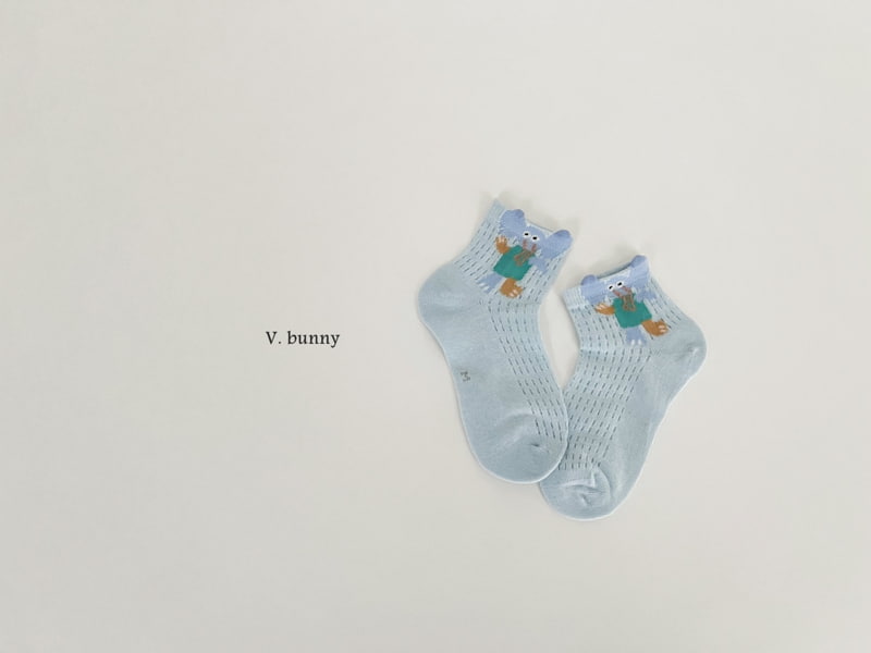 V Bunny - Korean Children Fashion - #minifashionista - Star Puppy Socks Set - 6