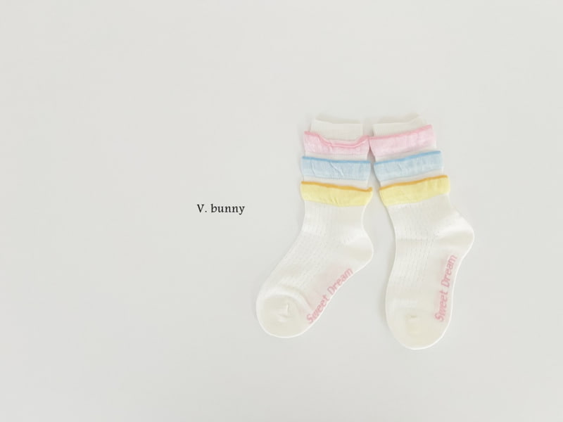 V Bunny - Korean Children Fashion - #minifashionista - Bunny Girl Socks Set - 5