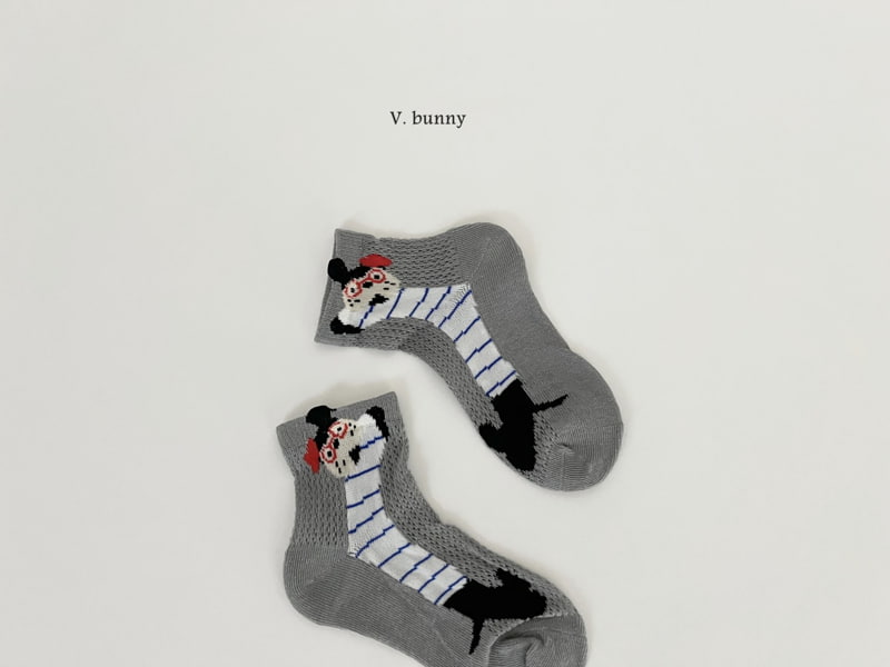 V Bunny - Korean Children Fashion - #prettylittlegirls - Long Puppy Socks Set - 5