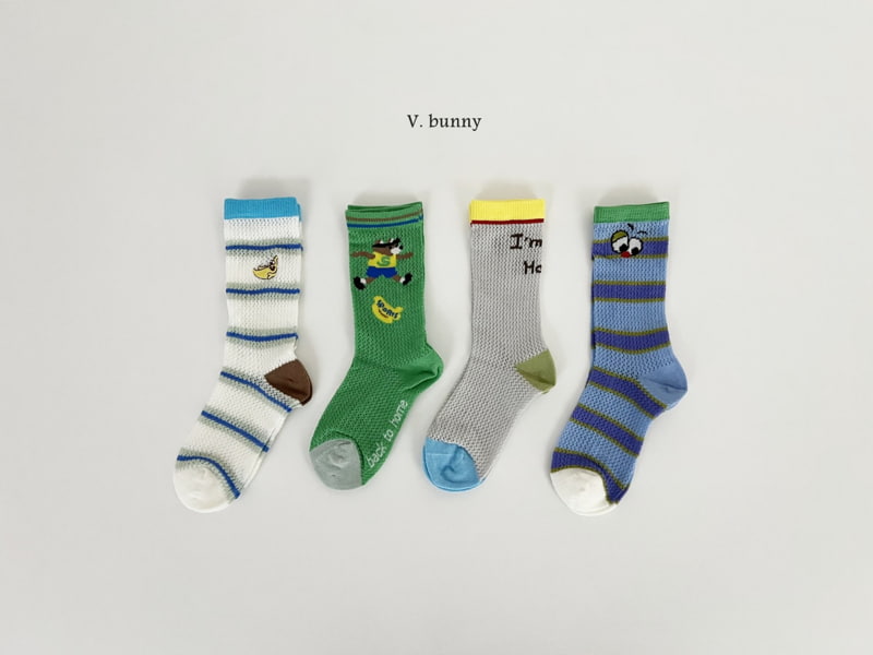V Bunny - Korean Children Fashion - #prettylittlegirls - Esba Socks Set