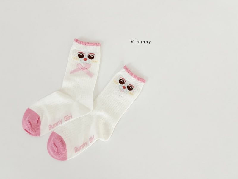 V Bunny - Korean Children Fashion - #prettylittlegirls - Bunny Girl Socks Set - 6