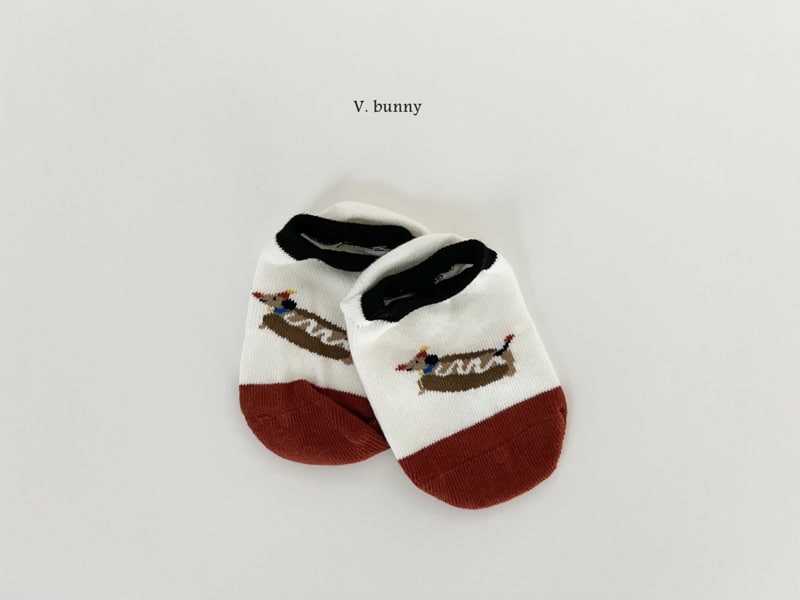 V Bunny - Korean Children Fashion - #stylishchildhood - Hamburger Socks Set - 5