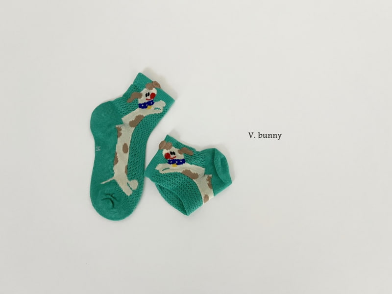 V Bunny - Korean Children Fashion - #todddlerfashion - Long Puppy Socks Set - 6