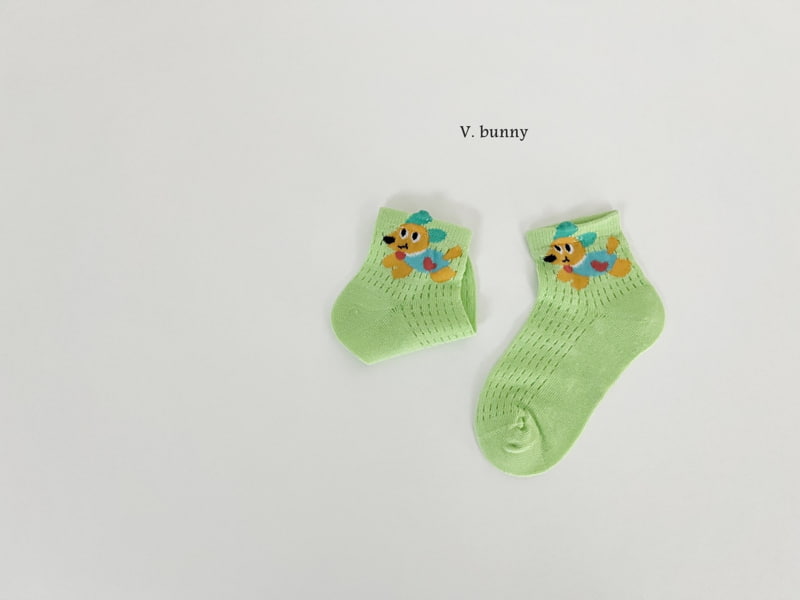V Bunny - Korean Children Fashion - #todddlerfashion - Star Puppy Socks Set - 8