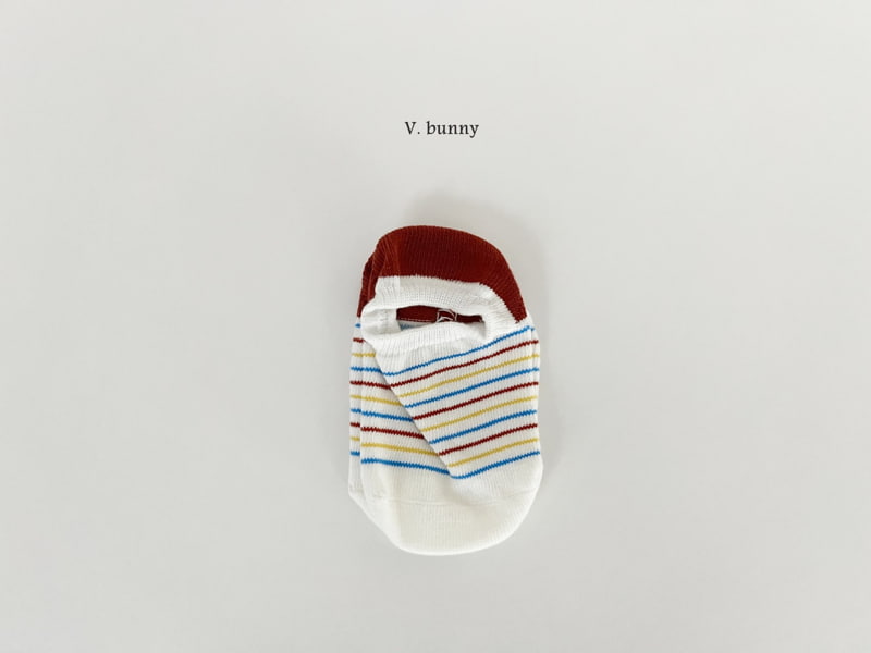 V Bunny - Korean Children Fashion - #todddlerfashion - Hamburger Socks Set - 4