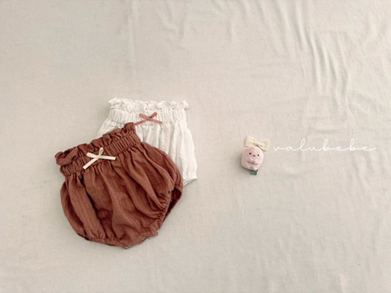 Valu Bebe - Korean Baby Fashion - #smilingbaby - Eyelet Ribbon Bloomer - 4
