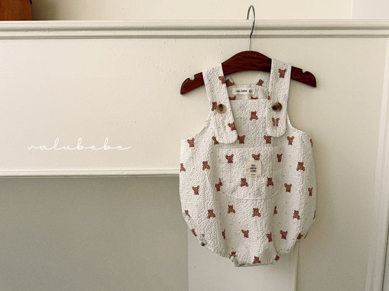 Valu Bebe - Korean Baby Fashion - #babyboutique - Mini Bear Overalls Suit - 5