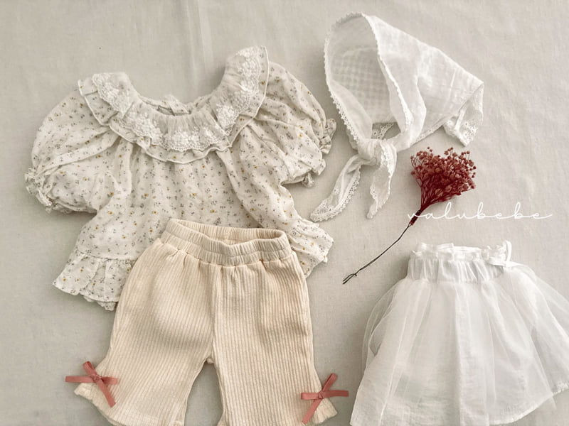 Valu Bebe - Korean Baby Fashion - #babyboutique - Kids Flower Frill Blouse - 10