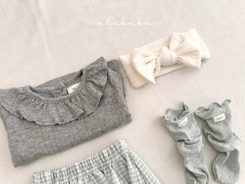 Valu Bebe - Korean Baby Fashion - #babyboutiqueclothing - Bebe Yoha Eyelet Ruffle Tee - 9