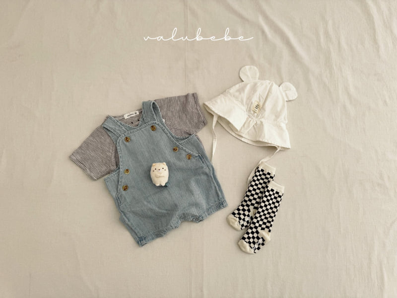 Valu Bebe - Korean Baby Fashion - #babyboutique - Denim Overall Suit - 4