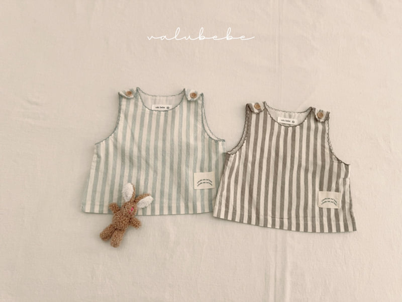 Valu Bebe - Korean Baby Fashion - #babyboutiqueclothing - Fresh Stripe Vest - 7
