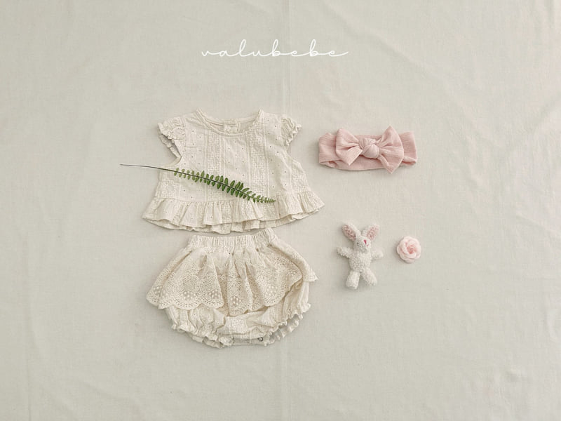 Valu Bebe - Korean Baby Fashion - #babyclothing - Bebe Frill Cap Blouse - 5