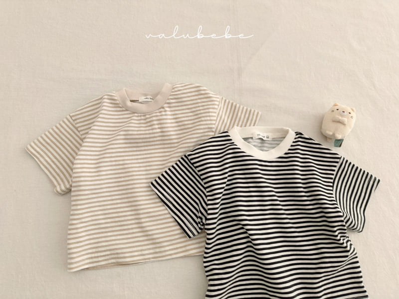 Valu Bebe - Korean Baby Fashion - #babyclothing - Kids Line Stripe Tee - 9