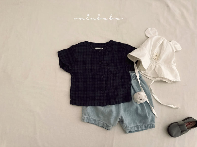 Valu Bebe - Korean Baby Fashion - #babyclothing - Bebe Wrinkle Henley Neck Shirt - 5