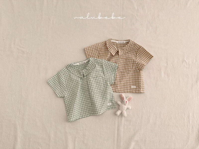 Valu Bebe - Korean Baby Fashion - #babyboutiqueclothing - Bebe Haru Check Shirt - 4